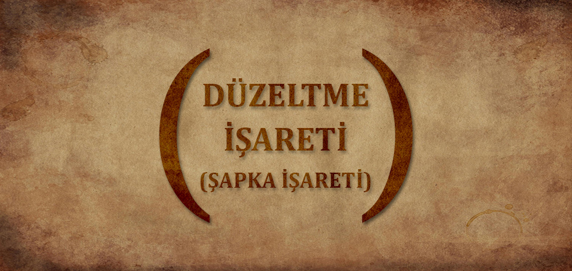 Düzeltme işareti (şapka işareti)